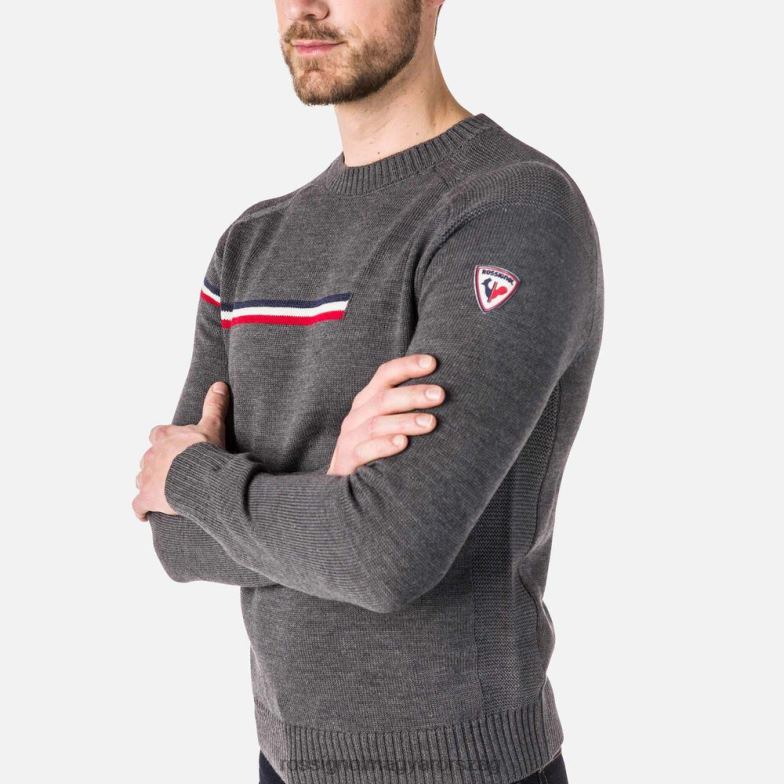 felsők Rossignol Odysseus kerek nyakú pulóver férfiak hangaszürke 6ZL0B308