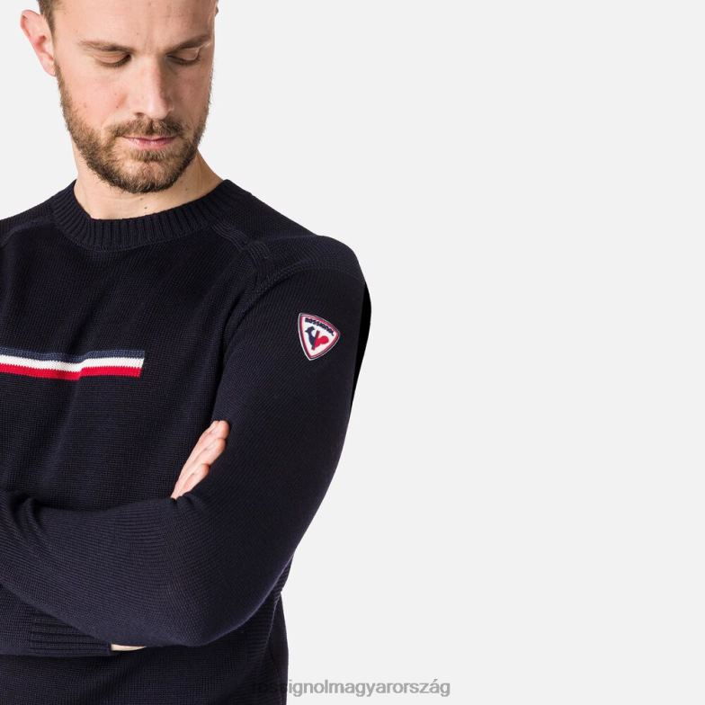 felsők Rossignol Odysseus kerek nyakú pulóver férfiak sötét tengerészkék 6ZL0B369