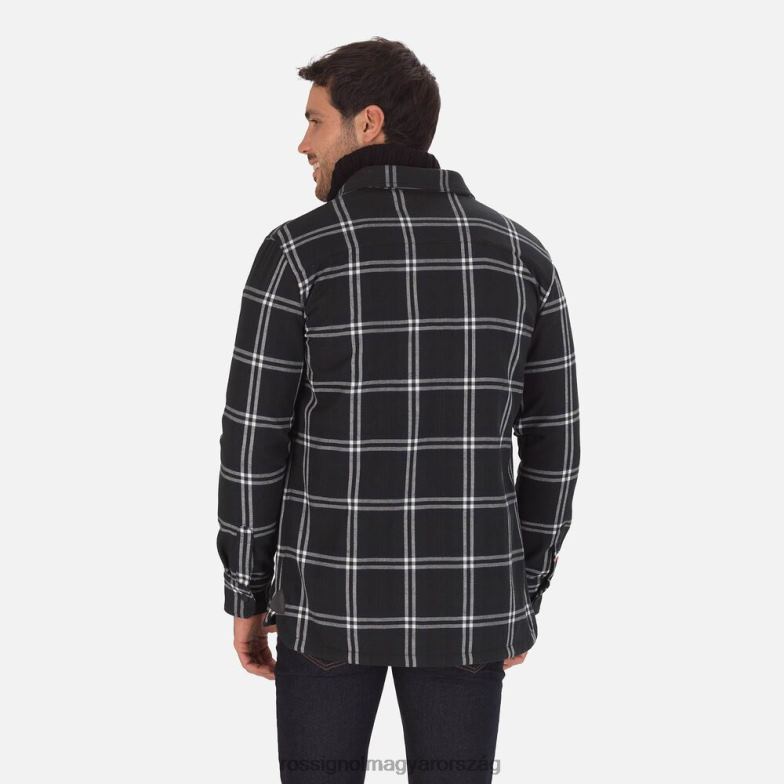 felsők Rossignol flannel ing férfiak fekete 6ZL0B240