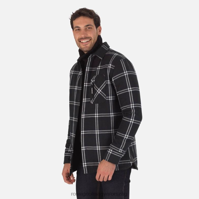 felsők Rossignol flannel ing férfiak fekete 6ZL0B240