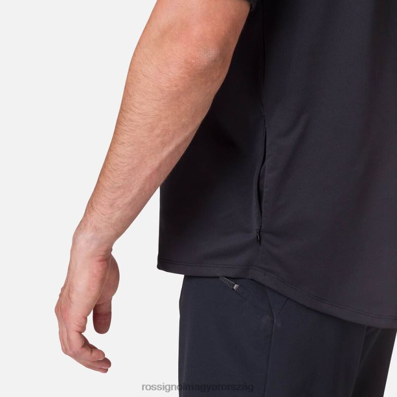 felsők Rossignol rövid ujjú jersey klasszikus fazon férfiak fekete 6ZL0B26