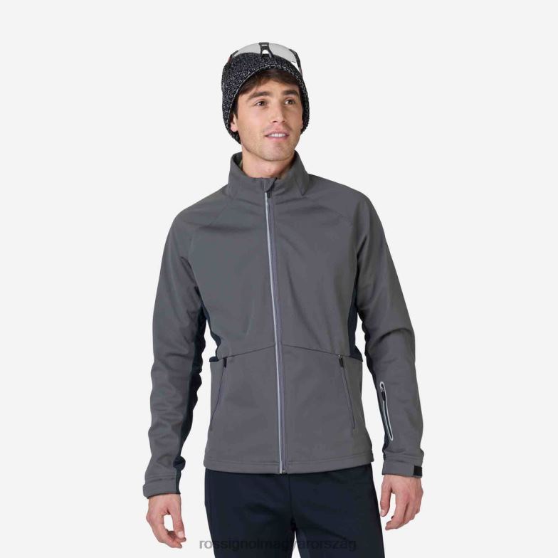 felsők Rossignol soft shell kabát férfiak ónixszürke 6ZL0B516