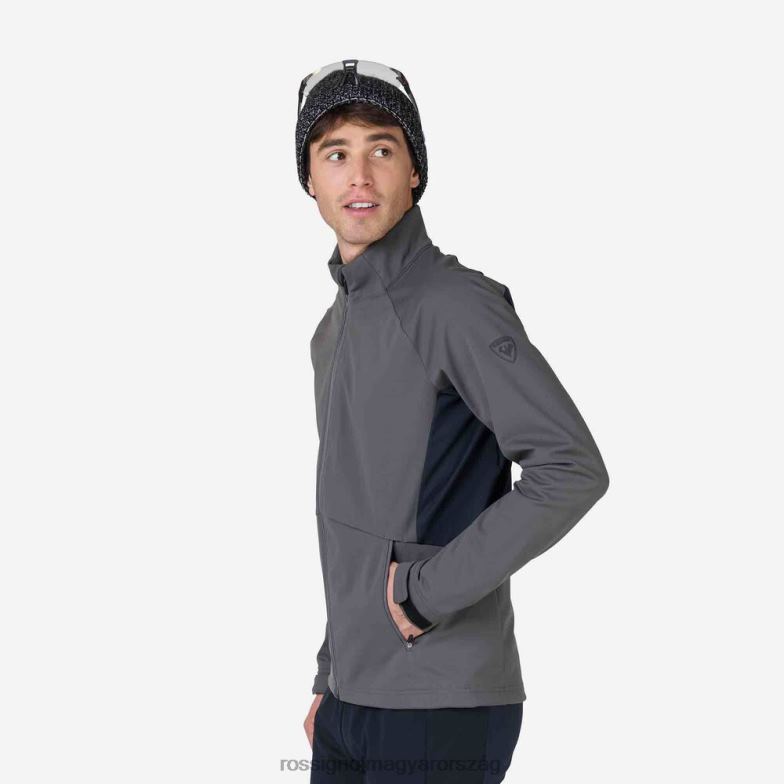 felsők Rossignol soft shell kabát férfiak ónixszürke 6ZL0B516