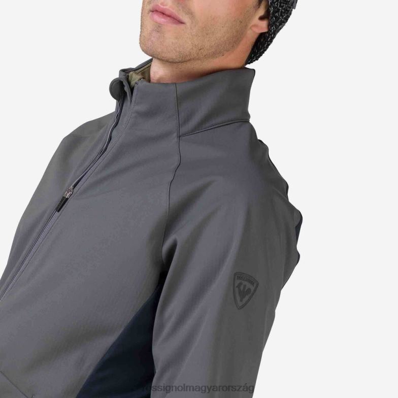 felsők Rossignol soft shell kabát férfiak ónixszürke 6ZL0B516
