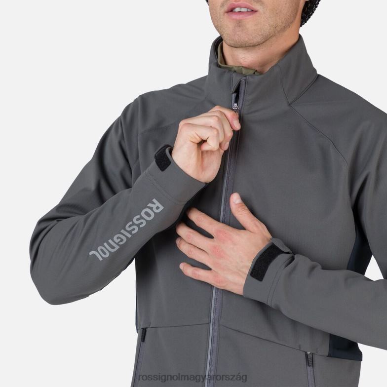 felsők Rossignol soft shell kabát férfiak ónixszürke 6ZL0B516