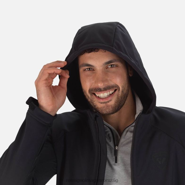 felsők Rossignol softshell kabát férfiak fekete 6ZL0B292